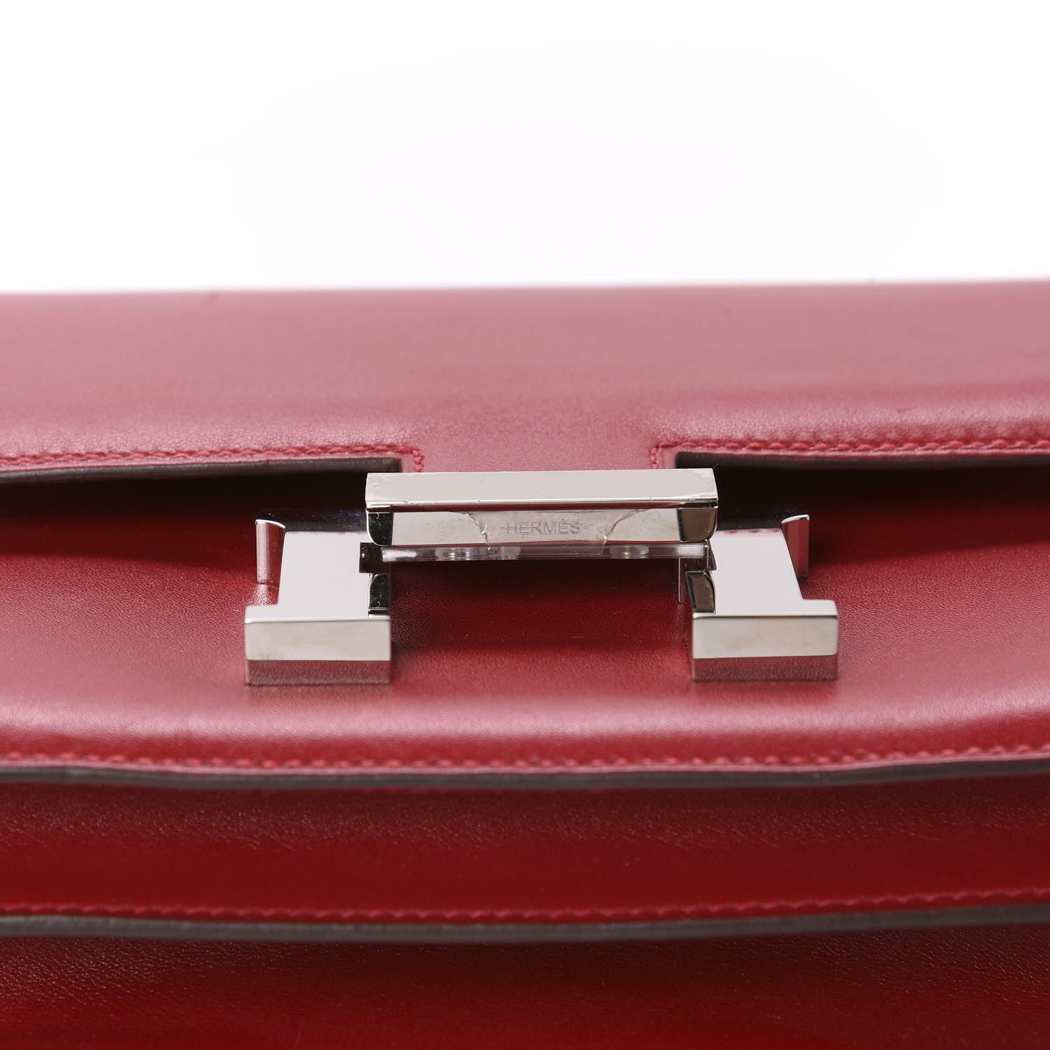 Hermes Tadelakt Constance 18 Rouge Vif 13 of 22