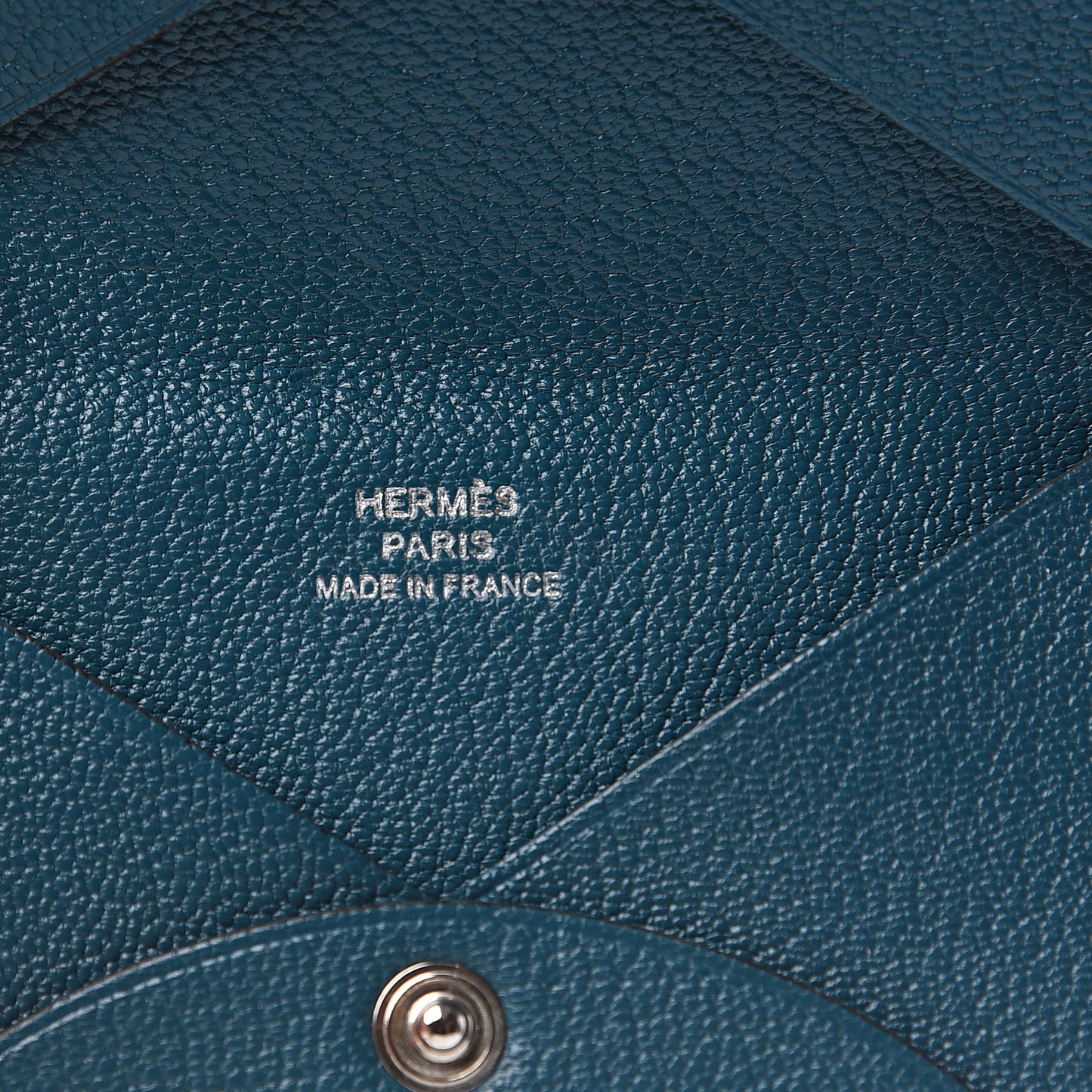 Chevre Mysore Calvi Card Case Vert Bosphore