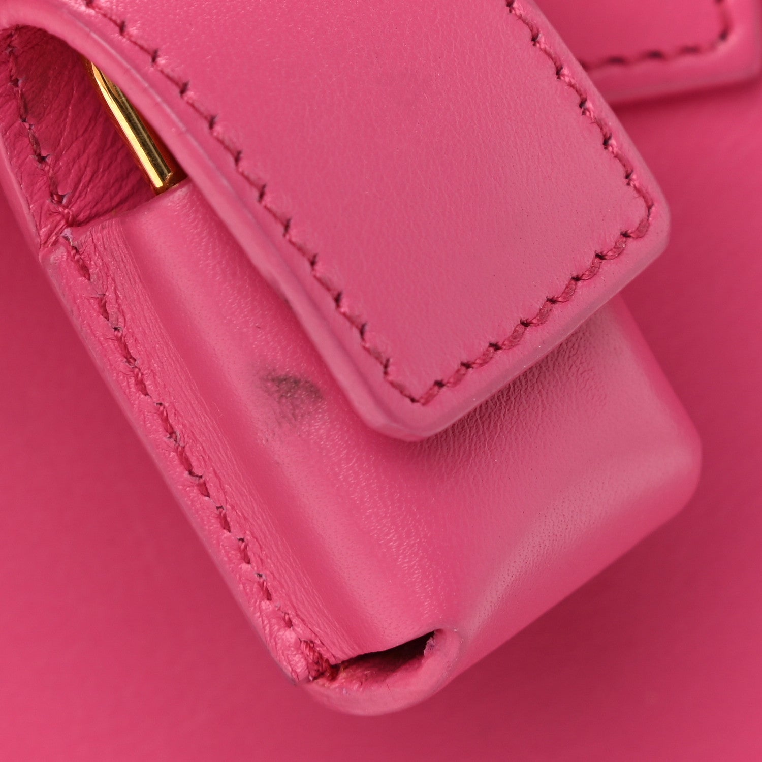 Saint Laurent Calfskin Nano Sac De Jour Lipstick Fuchsia 11 of 12
