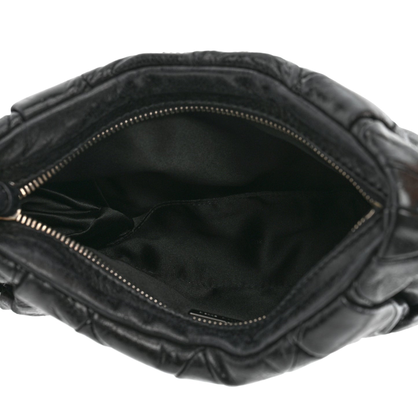 Matelasse Lux Wristlet Clutch Black