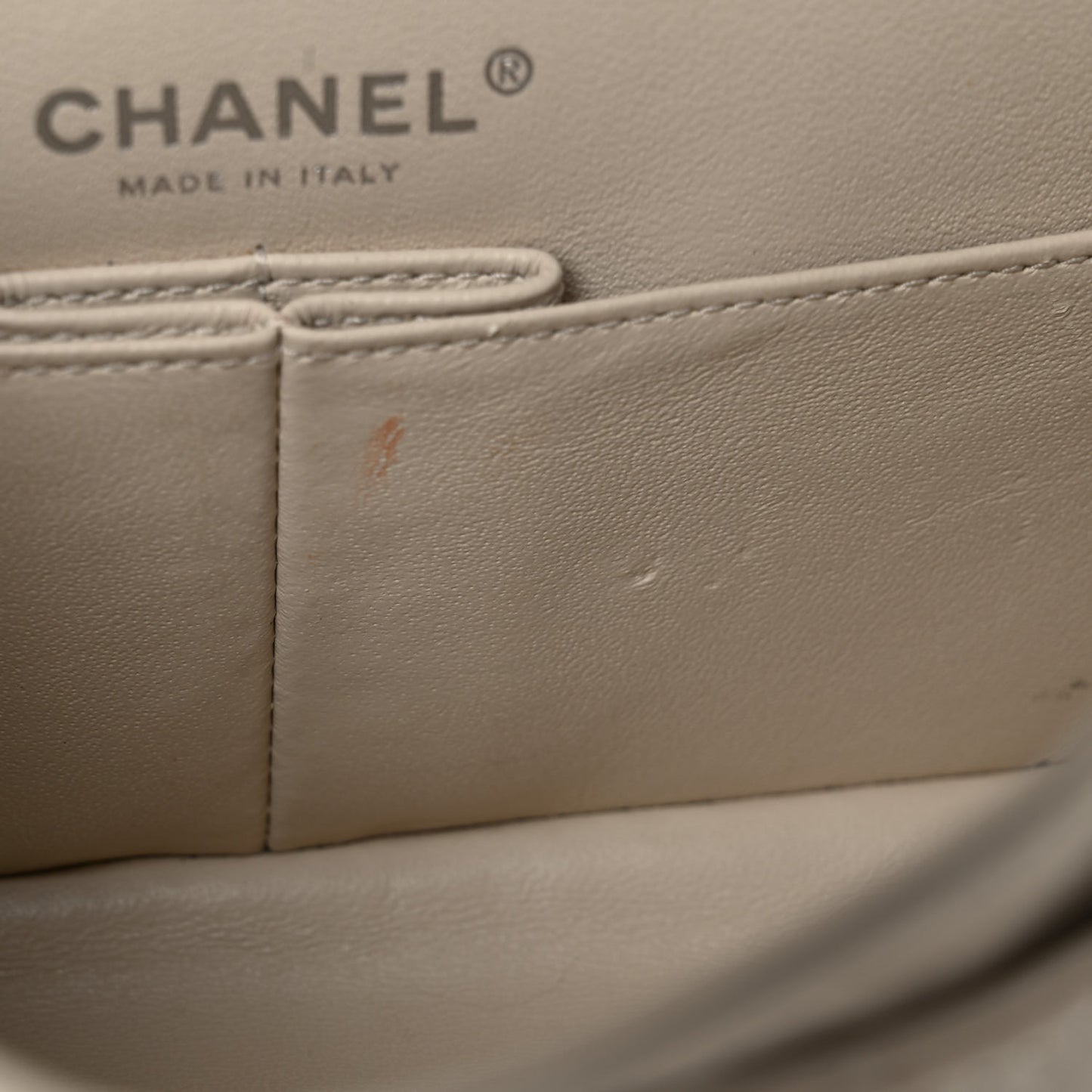 Aged Calfskin Quilted 2.55 Reissue 225 Flap White