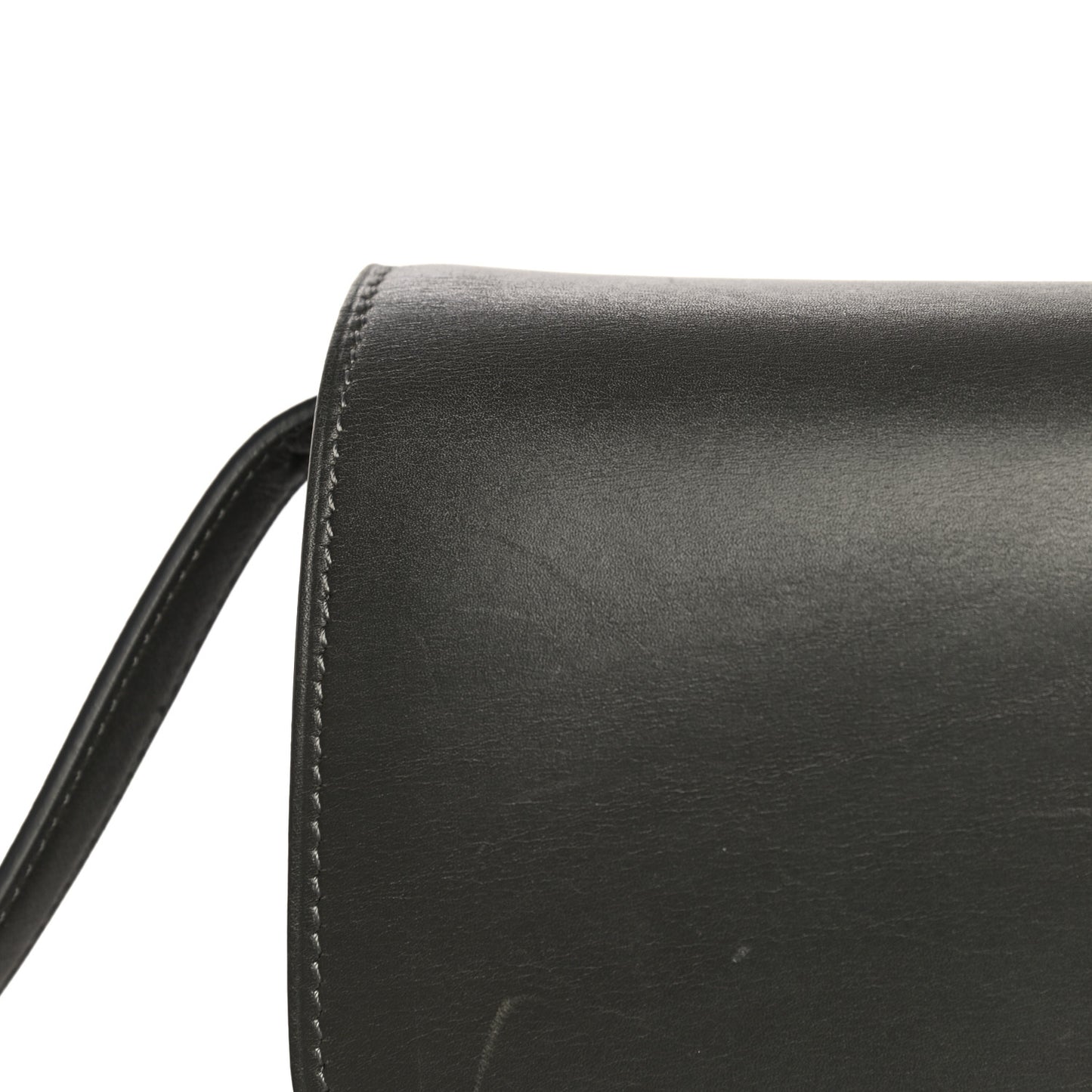 Box Calfskin Medium Classic Box Flap Bag Grey