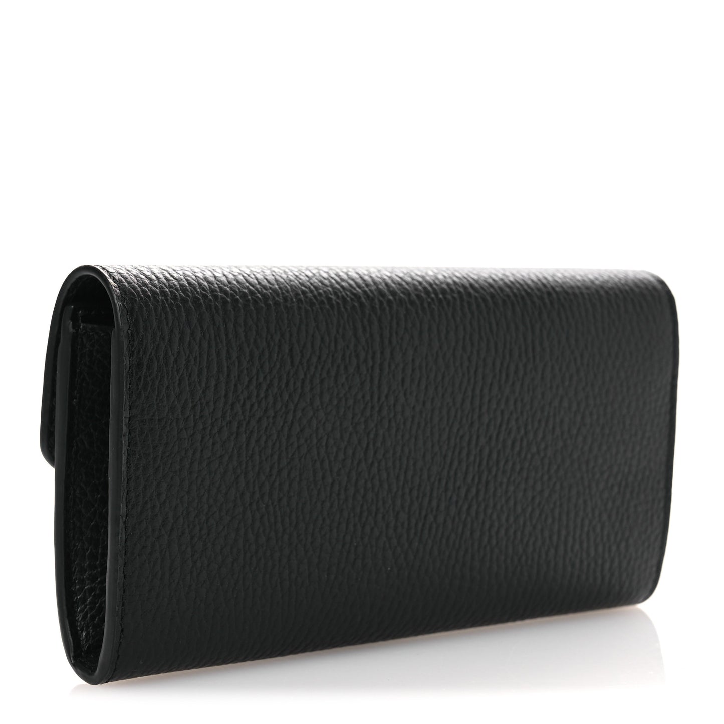 Dollar Calfskin Interlocking G Continental Wallet Black
