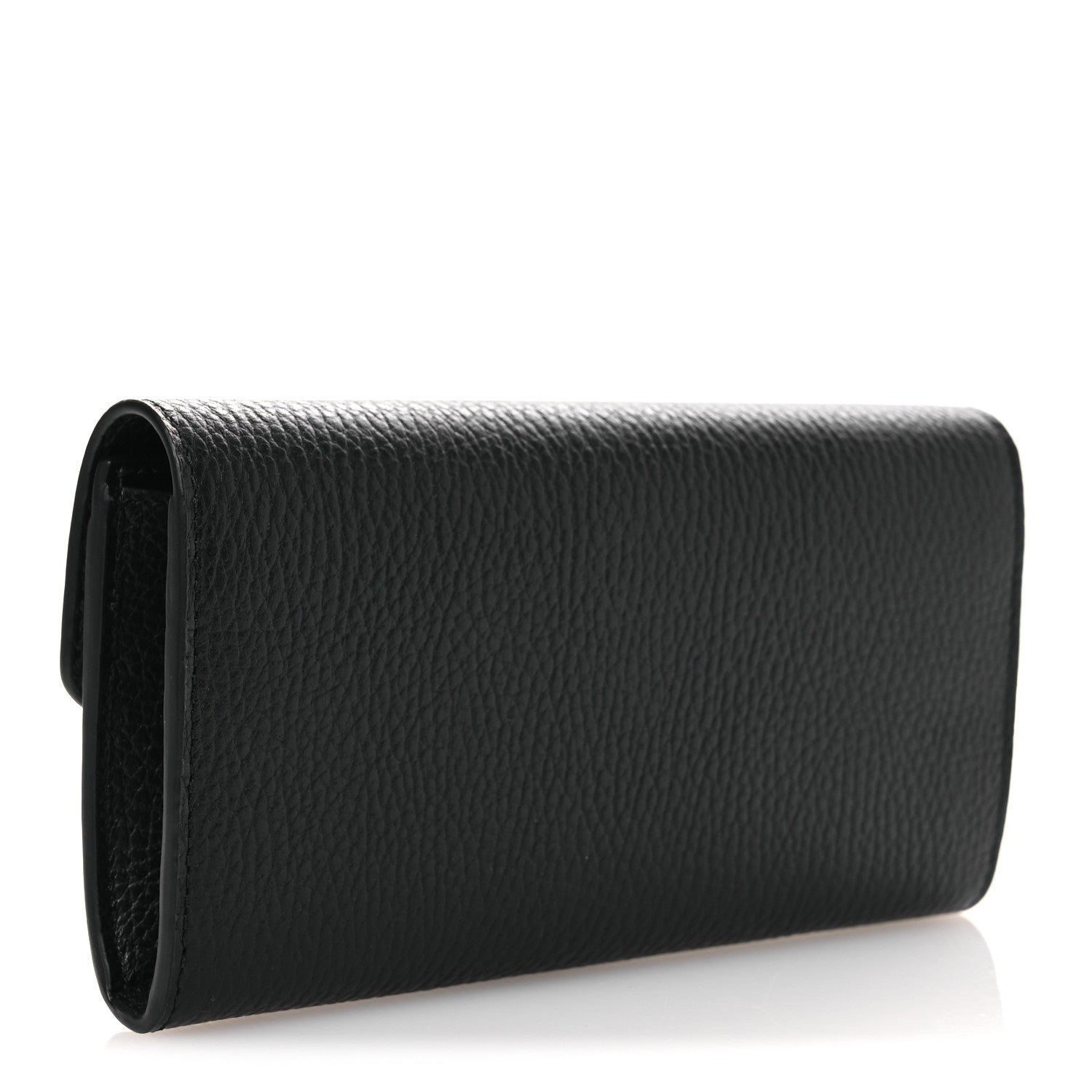 Gucci Dollar Calfskin Interlocking G Continental Wallet Black 3 of 8