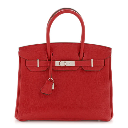 Hermes Togo Verso Birkin 30 Rouge Vif Rouge H 1 of 13