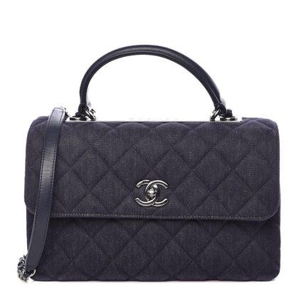 Chanel Denim Quilted Medium Trendy CC Flap Dual Handle Bag 1 of 13