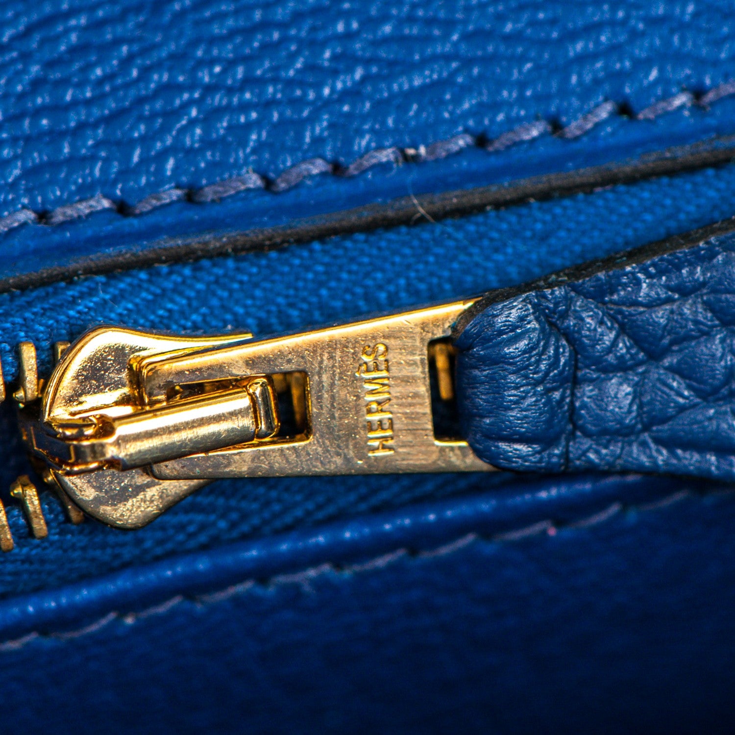 Hermes Taurillon Clemence Birkin 35 Bleu Saphir 21 of 24