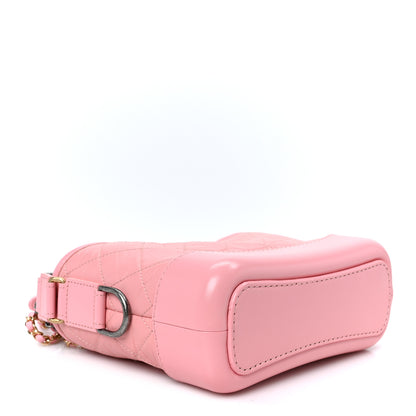 Chanel Aged Calfskin Quilted Small Gabrielle Hobo Pink 3 of 10