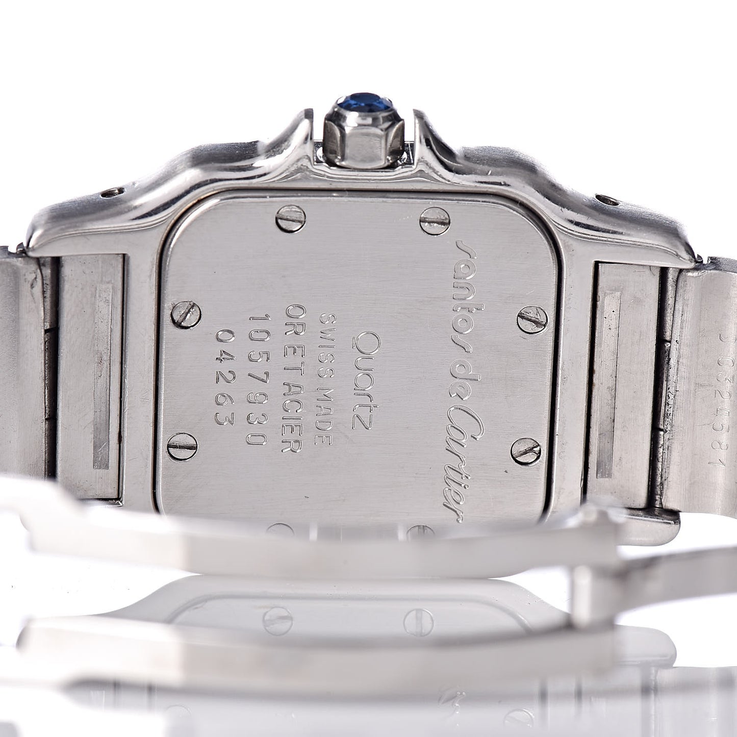 Stainless Steel 18K Yellow Gold 24mm Santos De Cartier Galbee Quartz Watch
