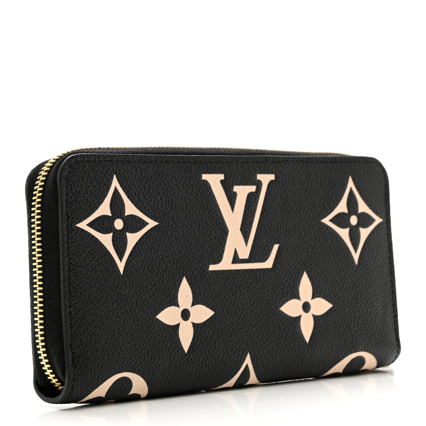 Empreinte Monogram Giant Zippy Wallet Black Beige