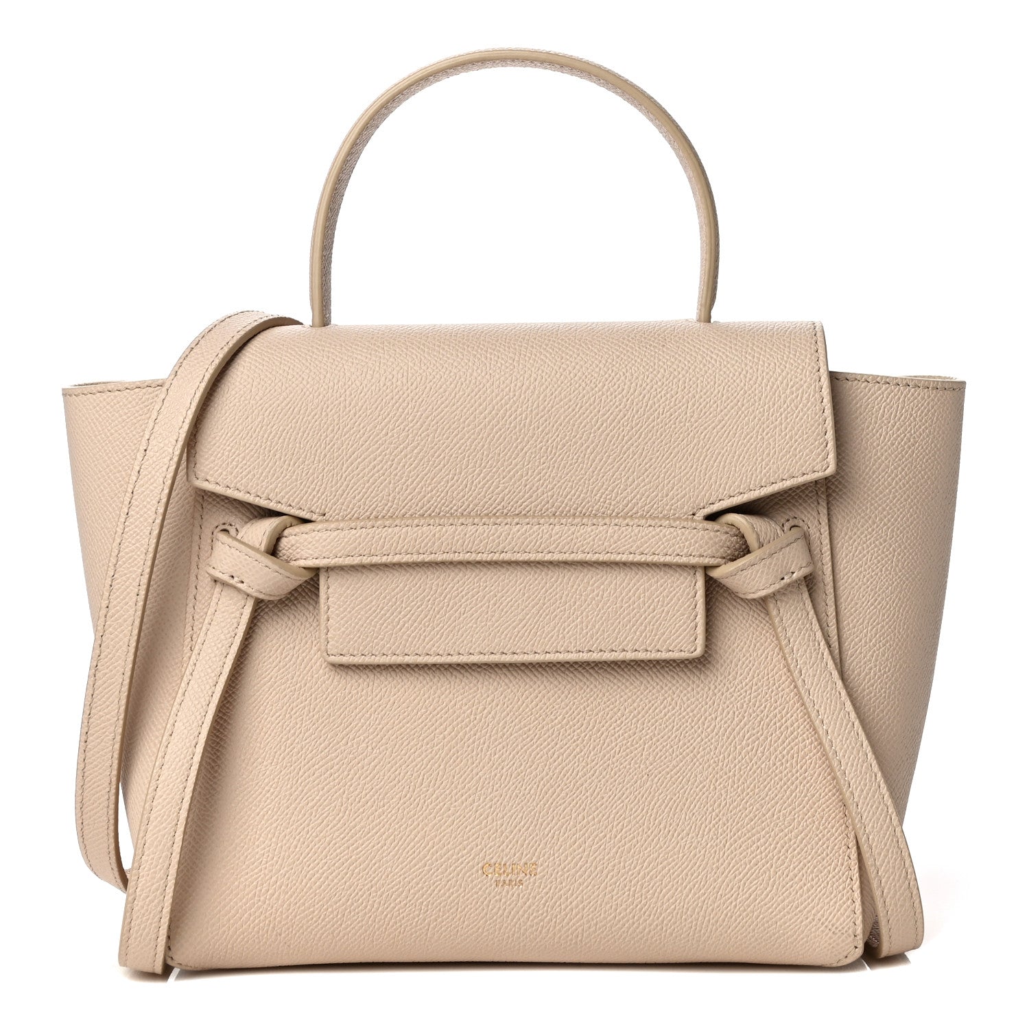 Celine Grained Calfskin Nano Belt Bag Powder 1 of 12