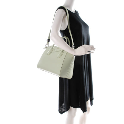 Givenchy Shiny Lord Calfskin Small Antigona Aqua Green 2 of 8