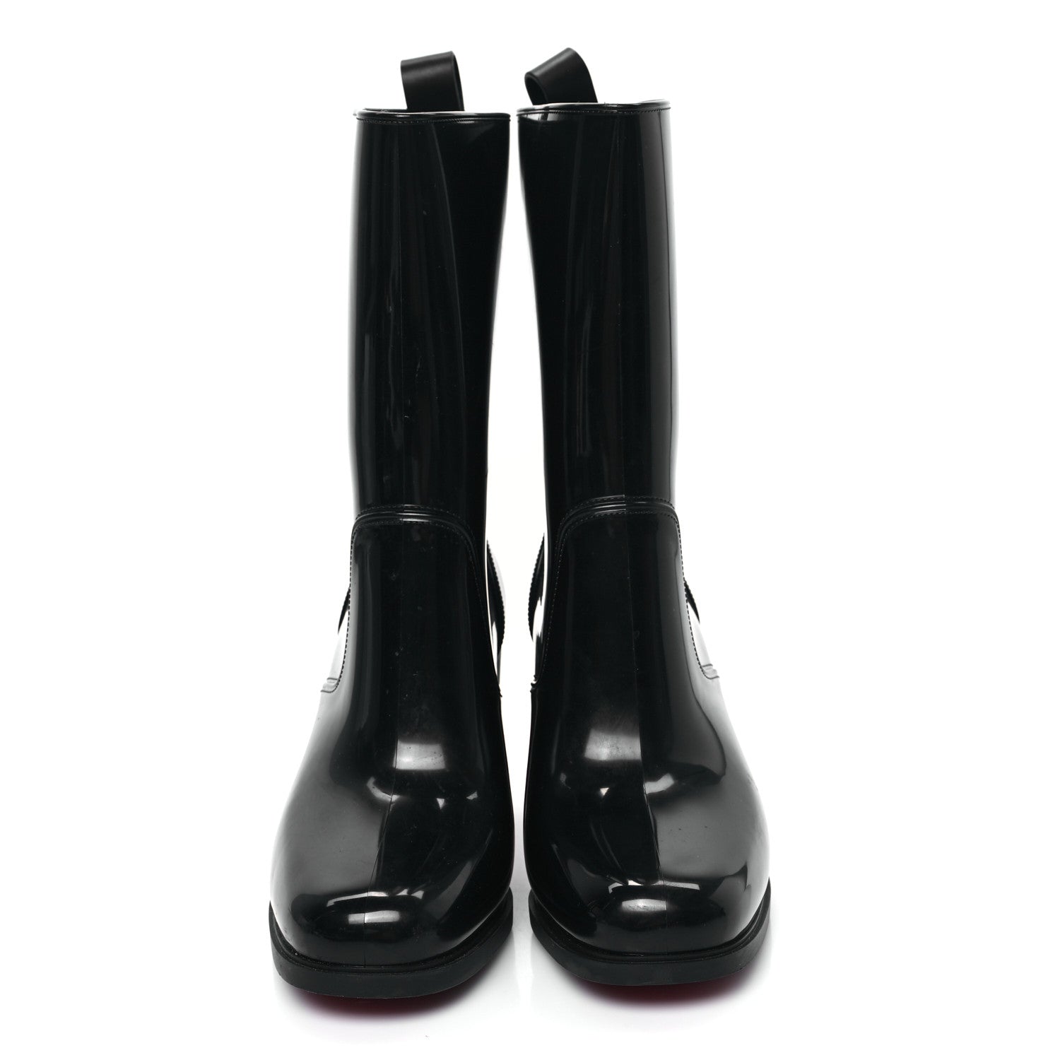 Christian Louboutin Recycled PVC Calfskin Loubirain 70 Boots 37 Black 2 of 7