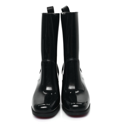 Christian Louboutin Recycled PVC Calfskin Loubirain 70 Boots 37 Black 2 of 7