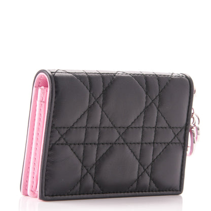 Christian Dior Lambskin Cannage Lady Dior Card Holder Black 3 of 7