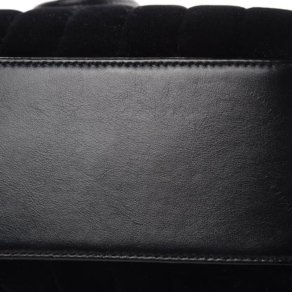 Saint Laurent Velvet Y Quilted Monogram Small Loulou Backpack Black 9 of 17