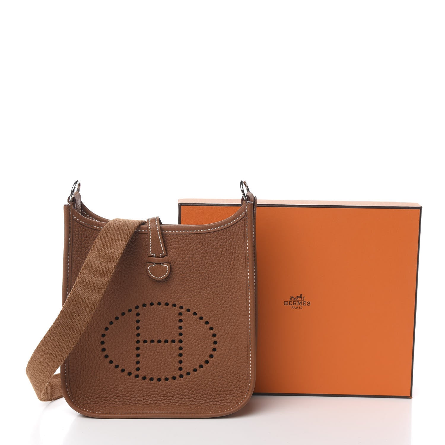 Hermes Taurillon Clemence Evelyne TPM Gold 10 of 10