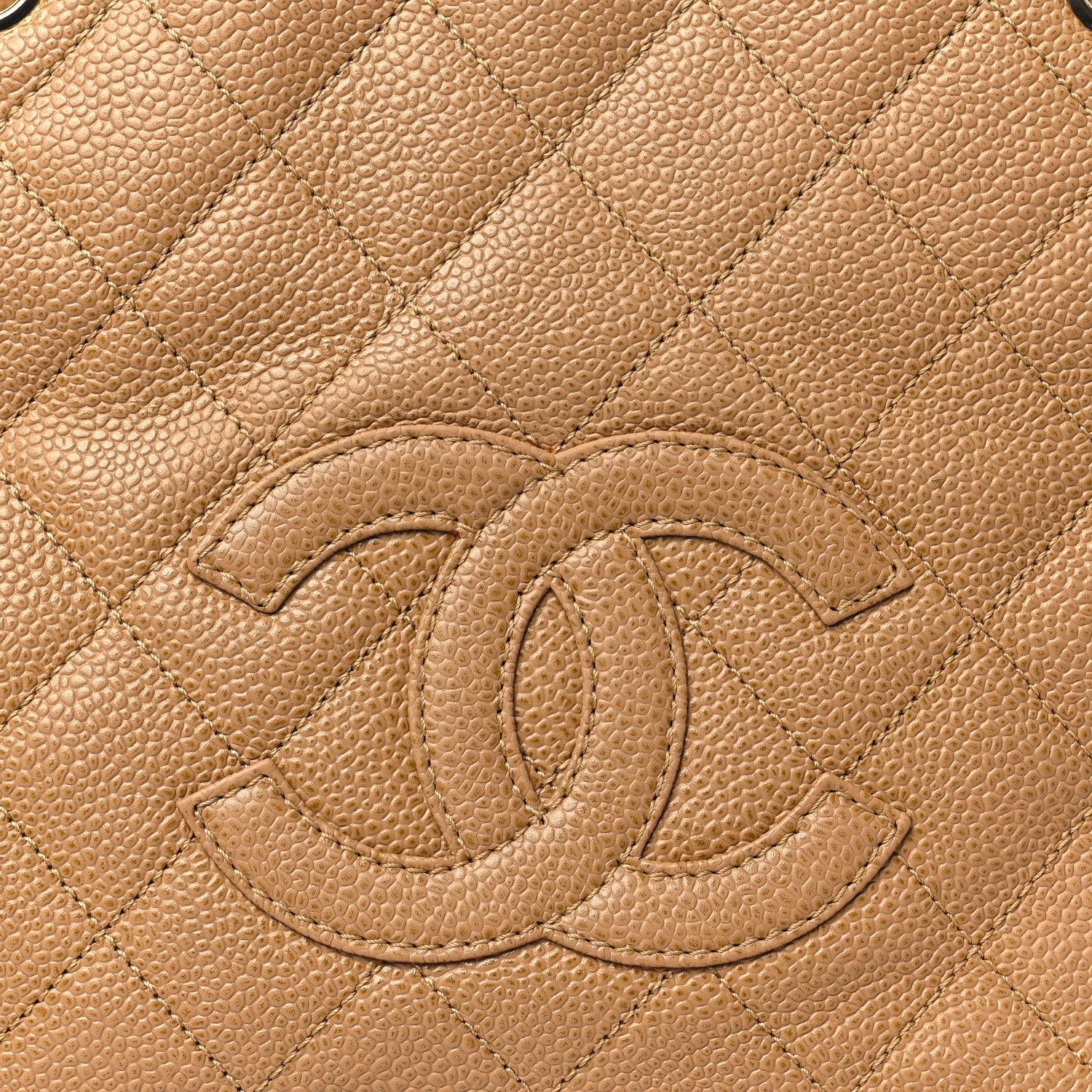 Chanel Caviar Quilted Petit Timeless Tote PTT Dark Beige 7 of 10