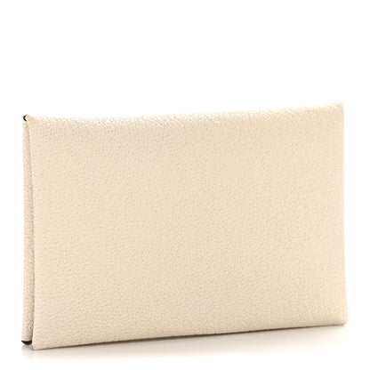 Hermes Chevre Mysore Verso Calvi Card Case Nata Quebracho 3 of 8