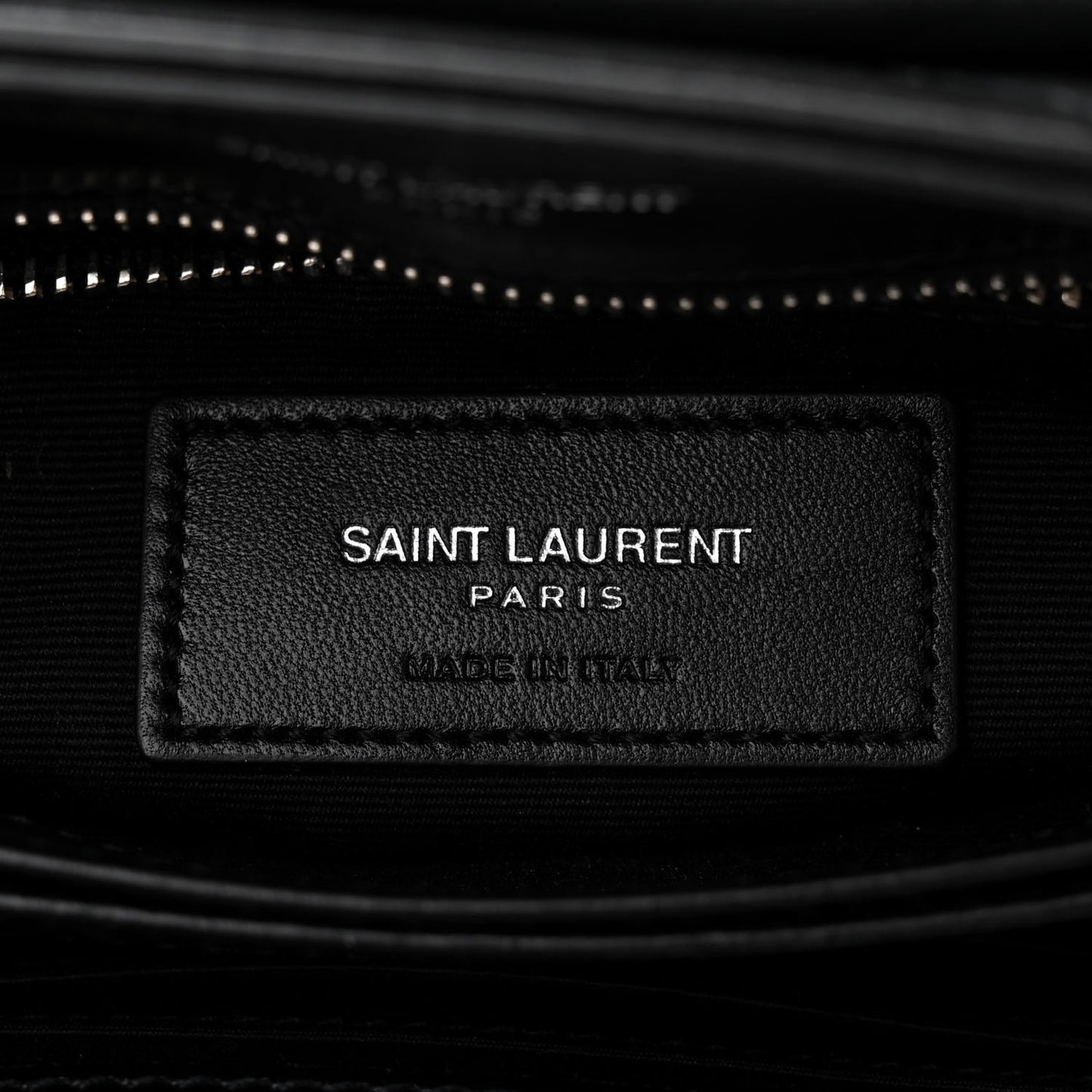 Calfskin Y Quilted Monogram Toy Loulou Crossbody Bag Black
