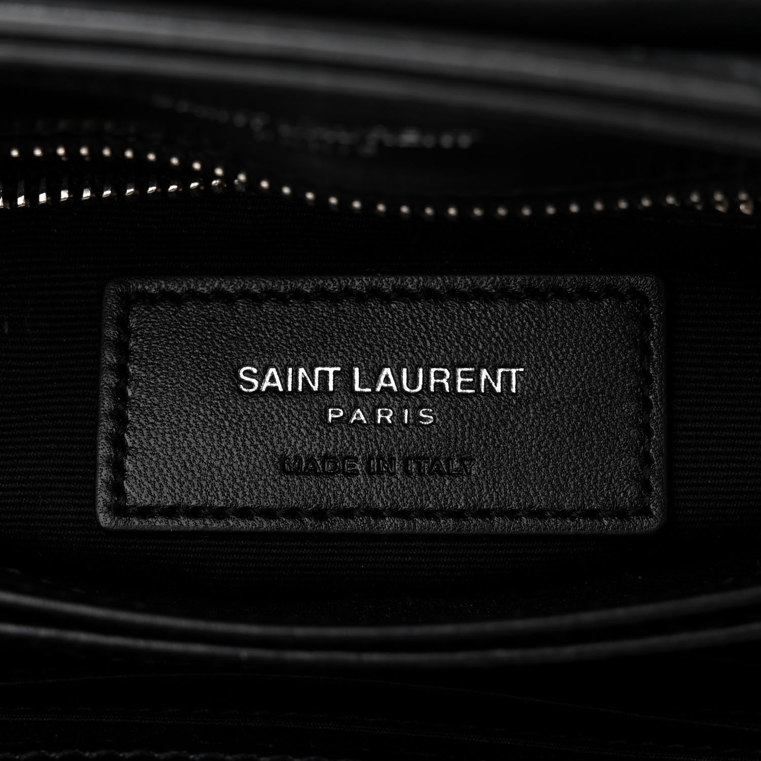 Saint Laurent Calfskin Y Quilted Monogram Toy Loulou Crossbody Bag Black 6 of 11