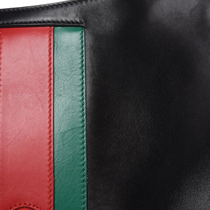 Gucci Calfskin Web Stripe Medium Dionysus Hobo Black 12 of 15