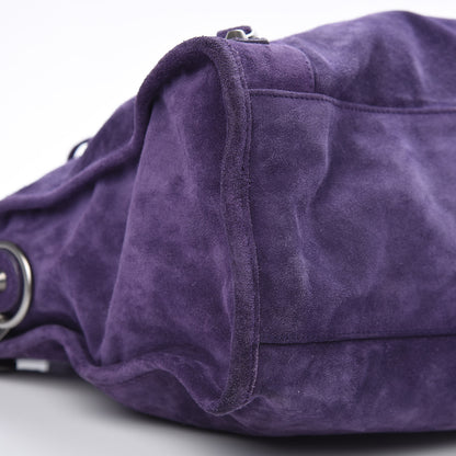 Balenciaga Baby Daim Suede Classic Silver Hardware City Purple 8 of 11