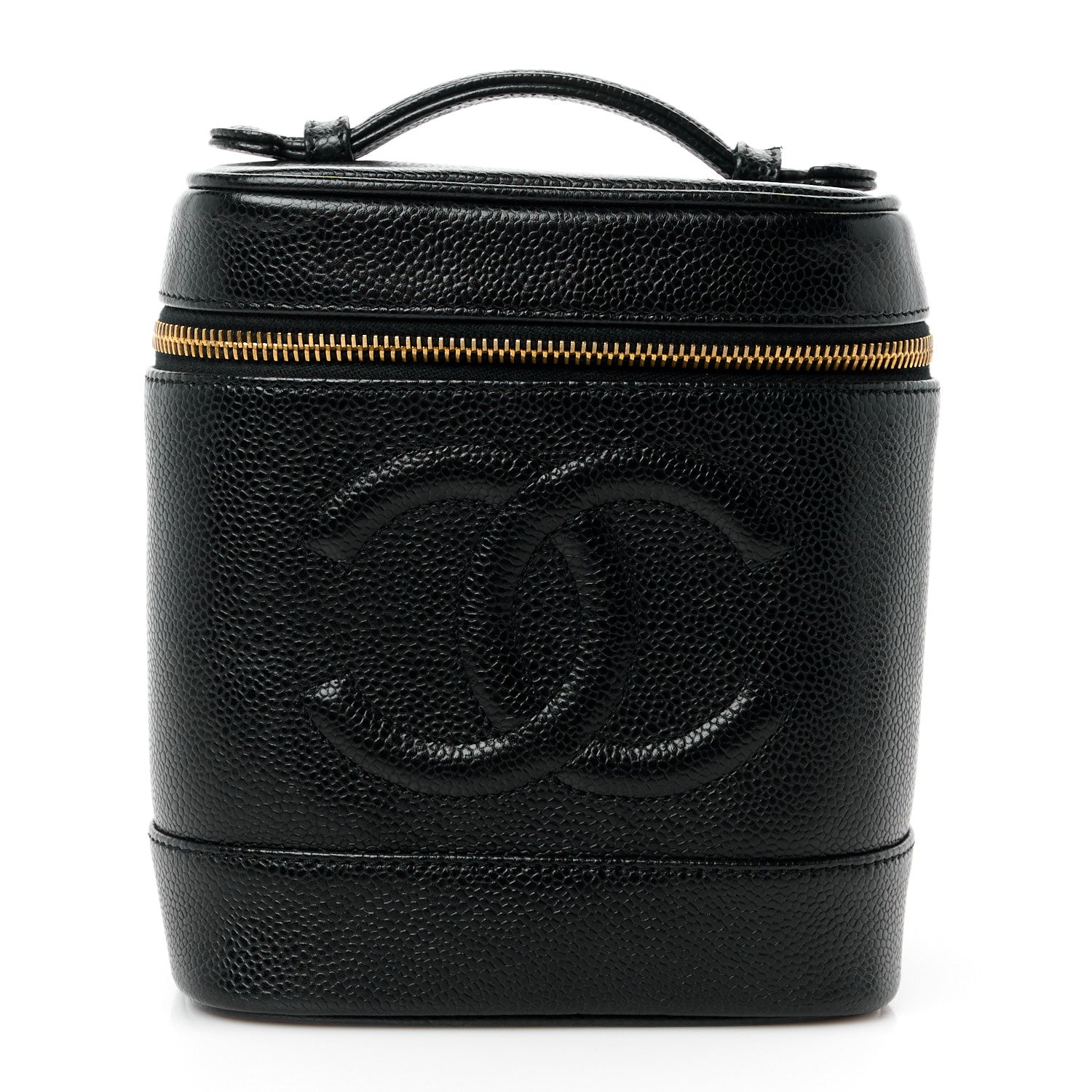 Chanel Caviar Vanity Cosmetic Case Black 1 of 10