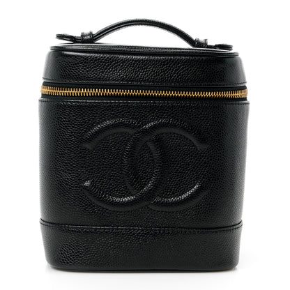 Chanel Caviar Vanity Cosmetic Case Black 1 of 10