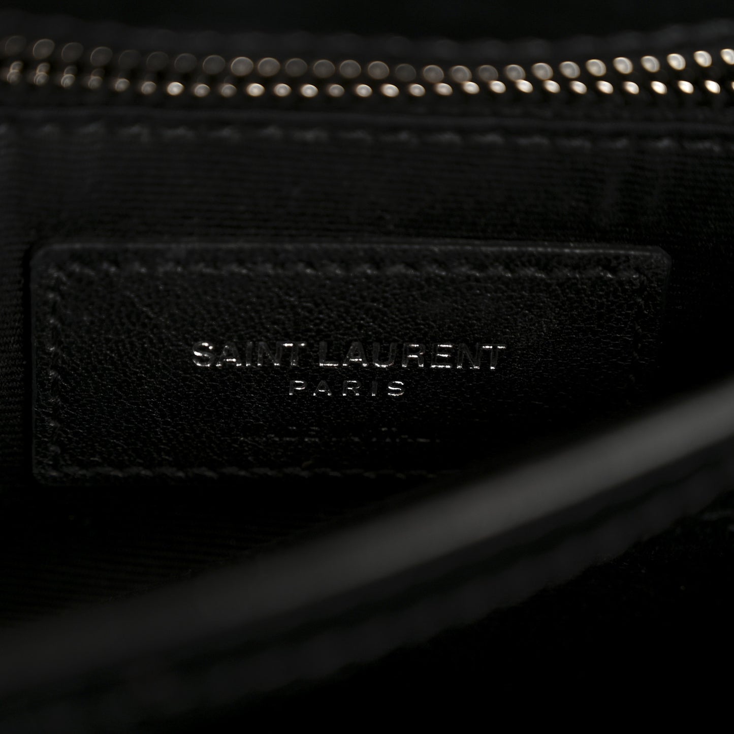 Calfskin Y Quilted Monogram Toy Loulou Crossbody Bag Black