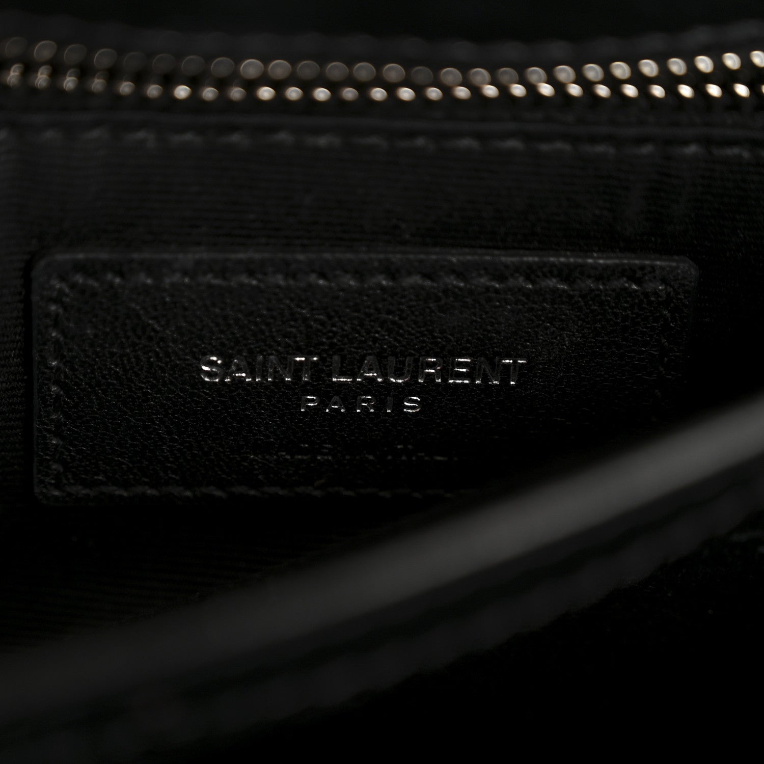 Saint Laurent Calfskin Y Quilted Monogram Toy Loulou Crossbody Bag Black 6 of 11