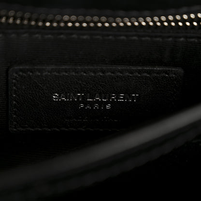 Saint Laurent Calfskin Y Quilted Monogram Toy Loulou Crossbody Bag Black 6 of 11