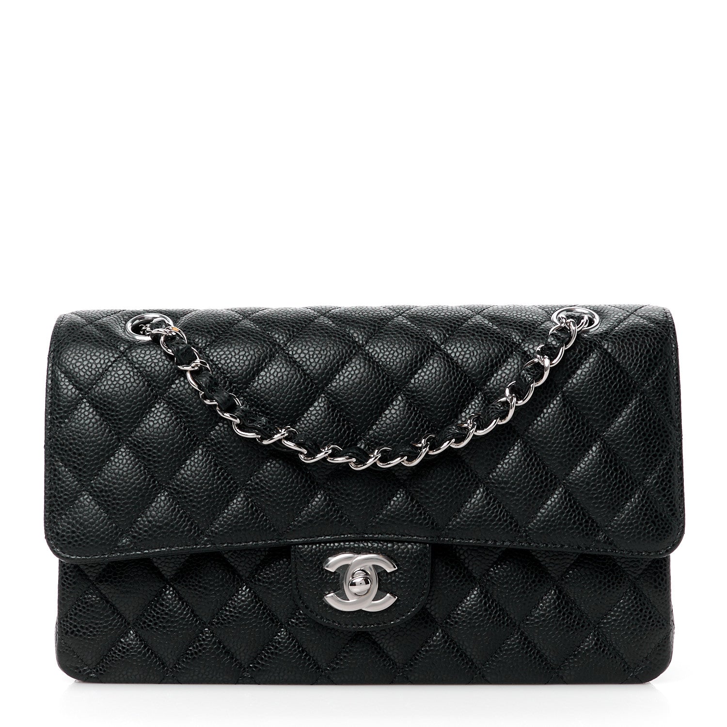 Chanel Caviar Quilted Medium Double Flap Black 1 of 14