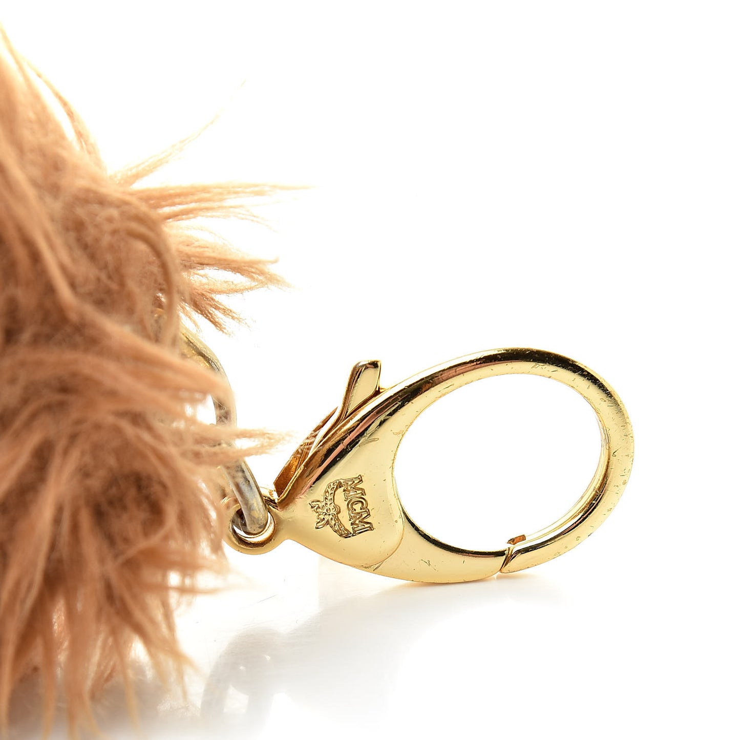 Visetos Moto Lion Key Ring Bag Charm Beige