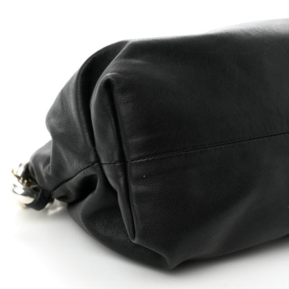Bottega Veneta Calfskin The Pouch Chain Black 9 of 11