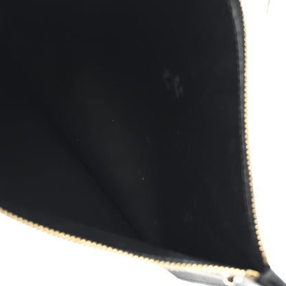 Salvatore Ferragamo Calfskin Snakeskin Gancini Large Studio Bag Black Beige 8 of 14