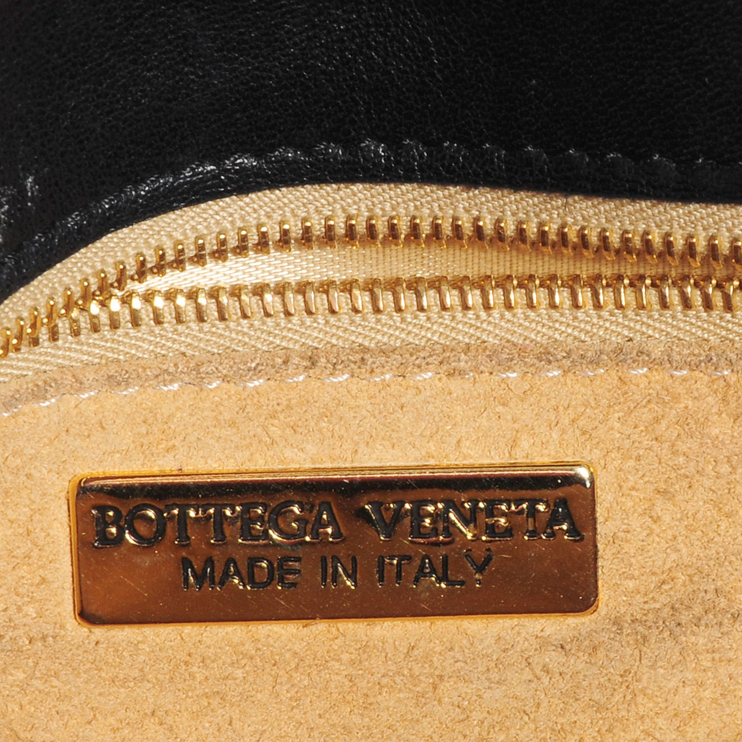 Vintage Nappa Intrecciato Shoulder Bag Nero Black
