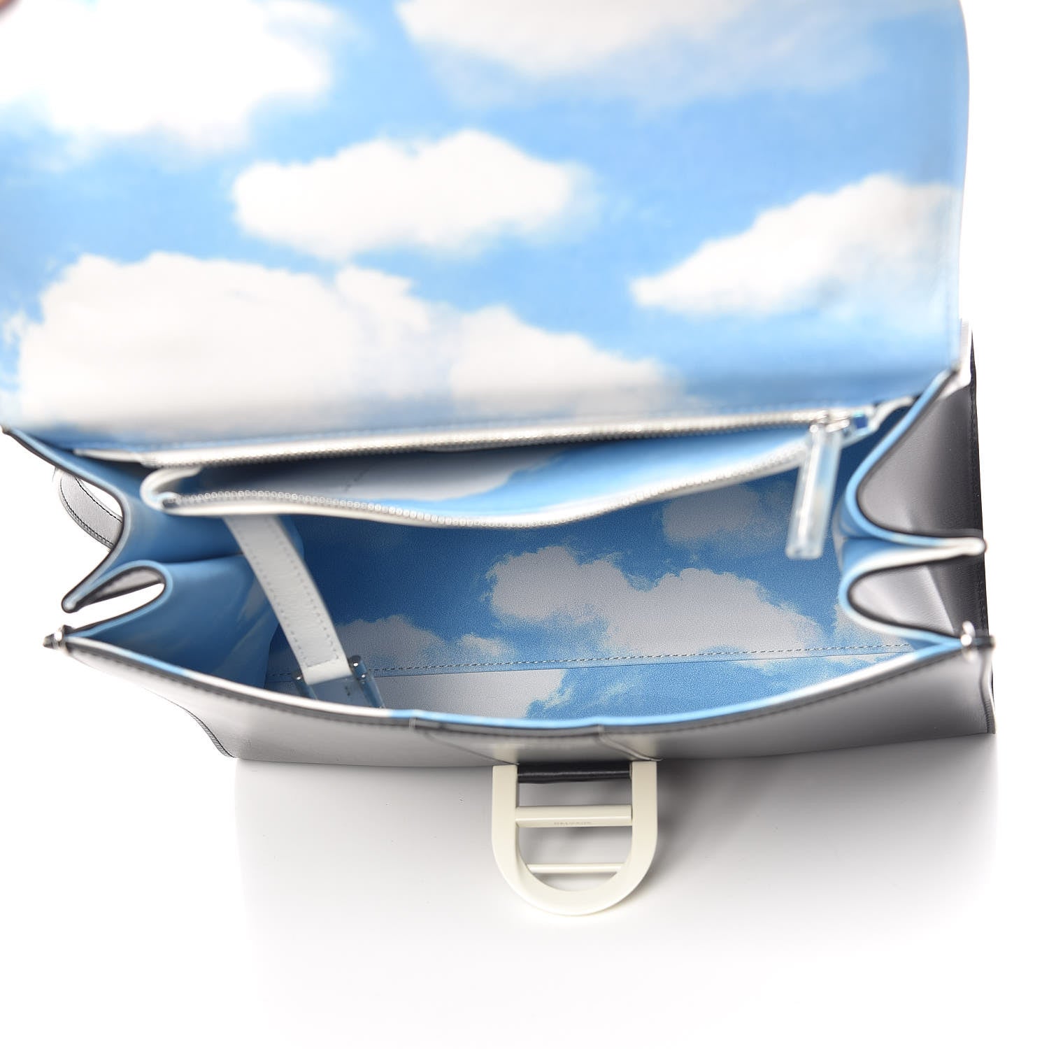 Delvaux Box Calfskin Ribbons Dans Les Nuages MM Brillant Satchel Black 5 of 10