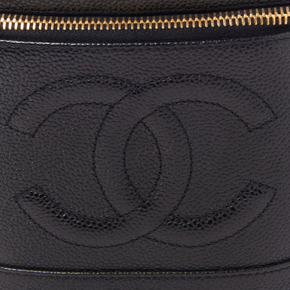 Chanel Caviar Cosmetic Vanity Bag Black 6 of 10