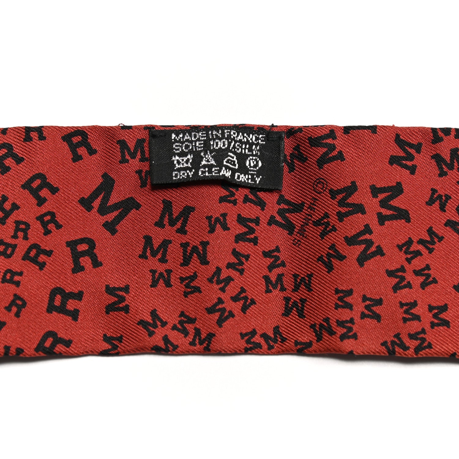 Hermes Silk Scattered Letters Twilly 4 of 4