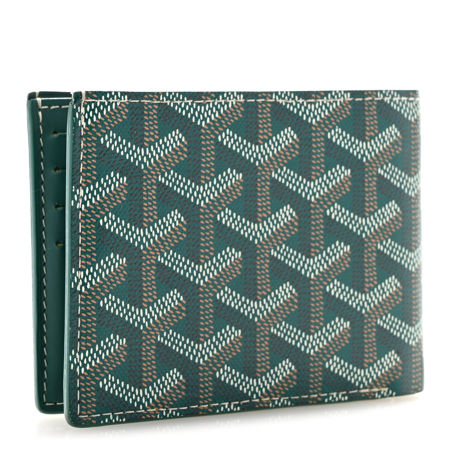 Goyardine Bi-Fold Victoire PM Wallet Green