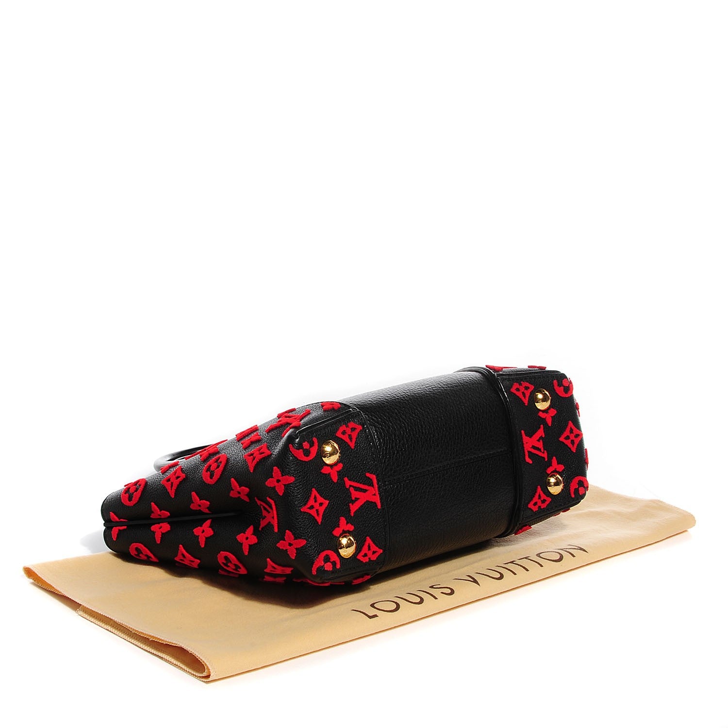 Louis Vuitton Veau Cachemire Tote W BB Black 4 of 8