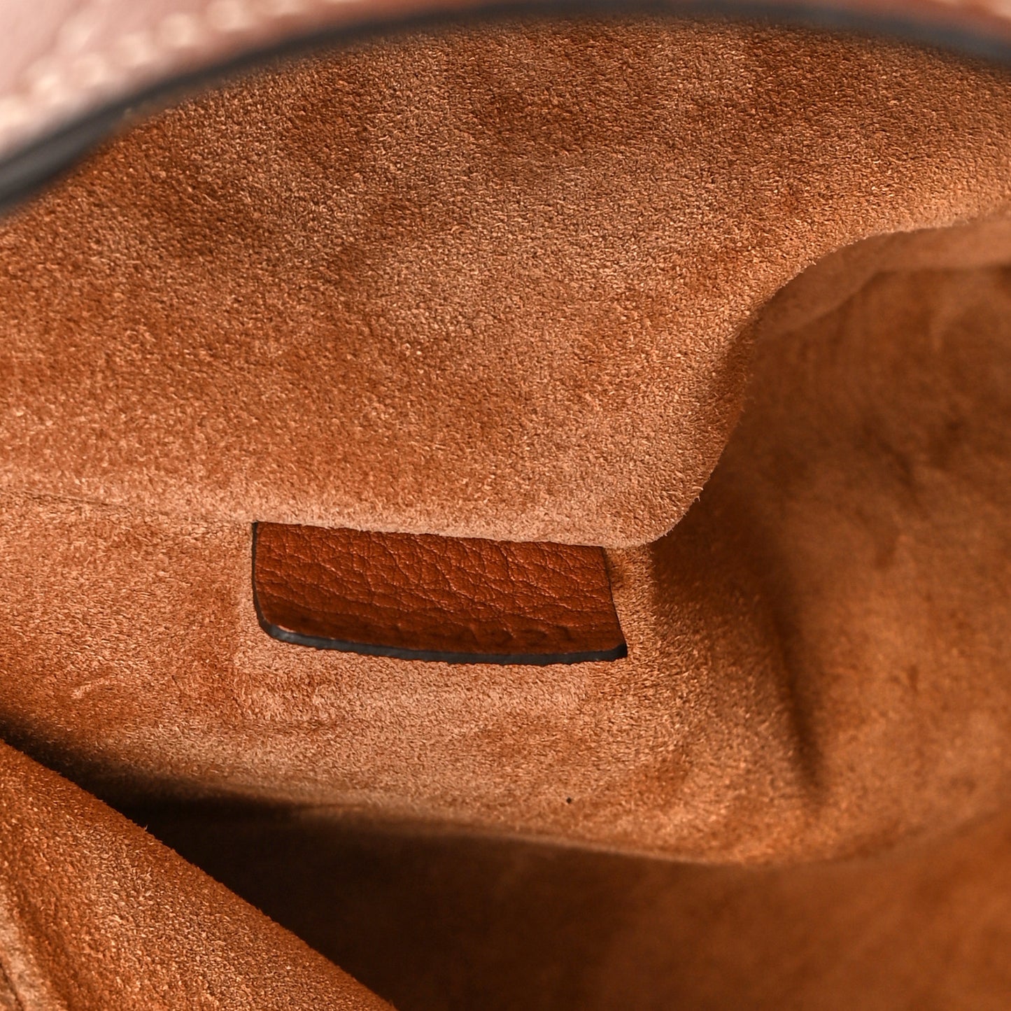 Supple Calfskin Medium Strap Leandre Shoulder Bag Brown
