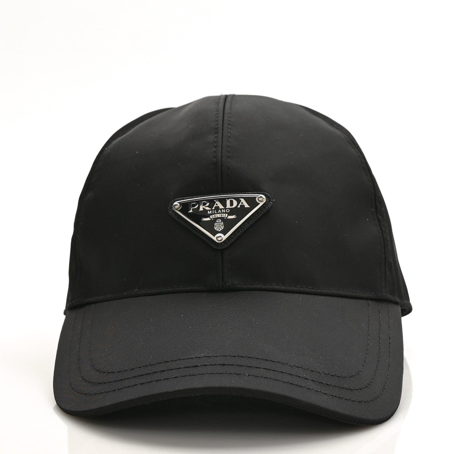 Tessuto Nylon Logo Baseball Cap M Black