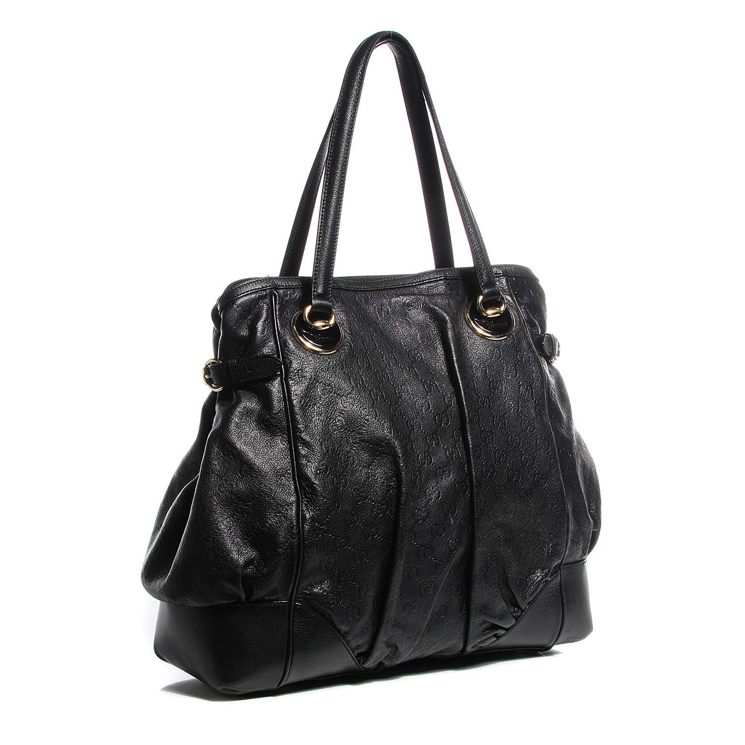 Gucci Guccissima Large Full Moon Tote Black 3 of 7