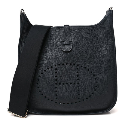 Hermes Taurillon Clemence Evelyne III PM Black 1 of 10