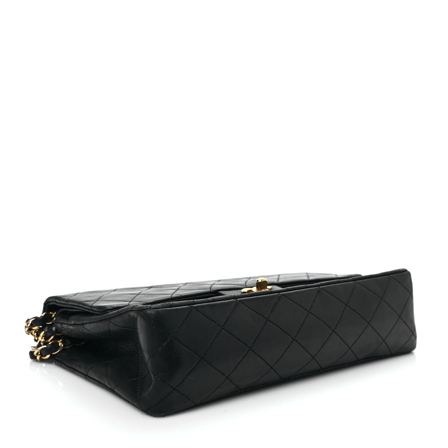 Chanel Lambskin Quilted Medium Double Flap Black 4 of 10