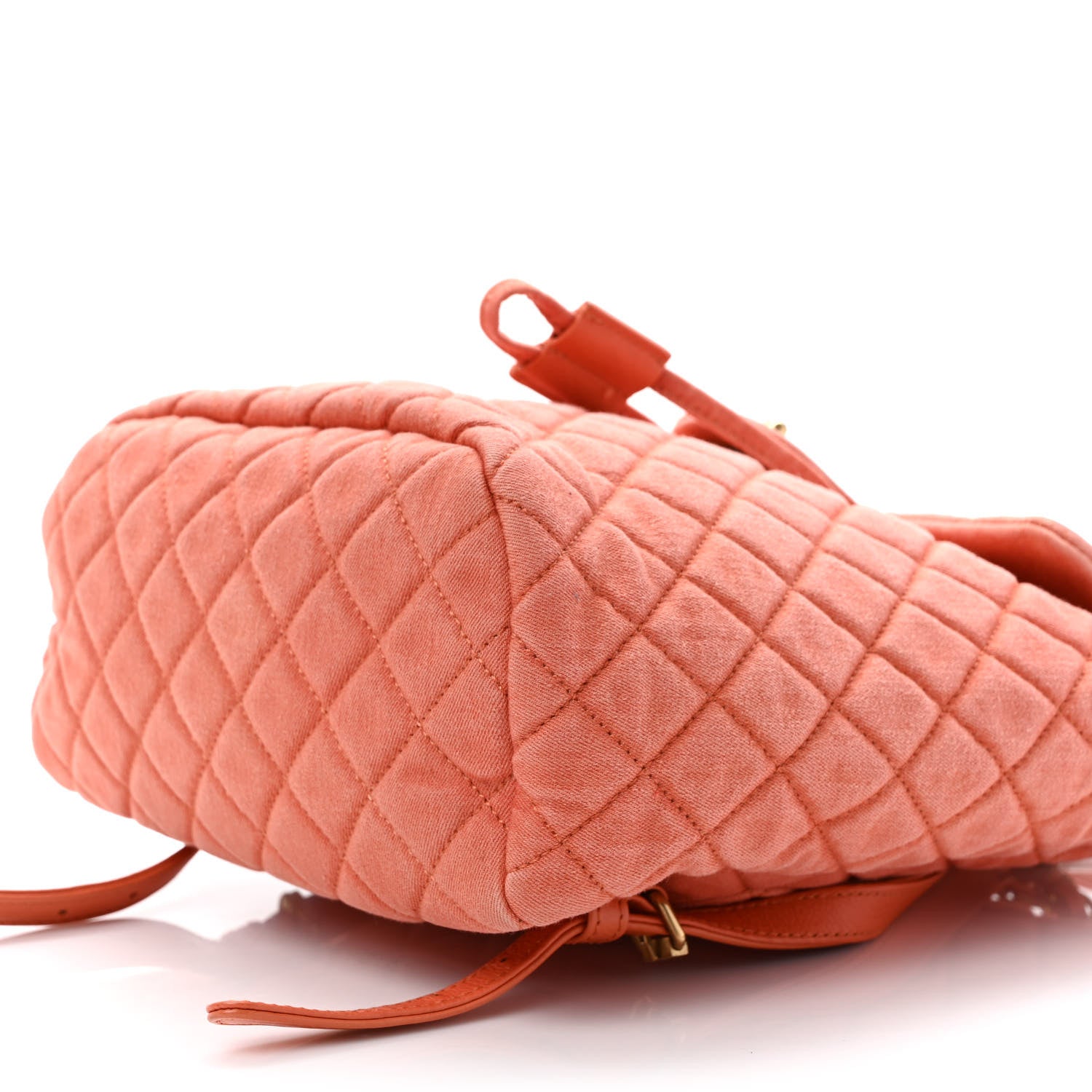 Chanel Washed Denim Quilted Small Urban Spirit Backpack Orange 8 of 8