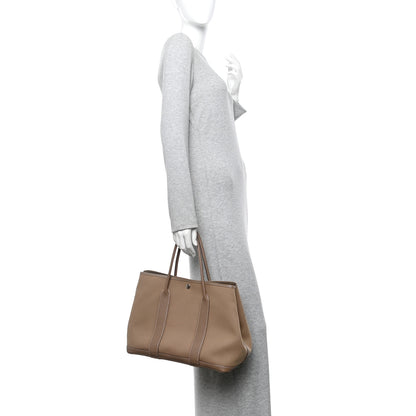 Hermes Toile Vache Garden Party 36 MM Etoupe 2 of 10