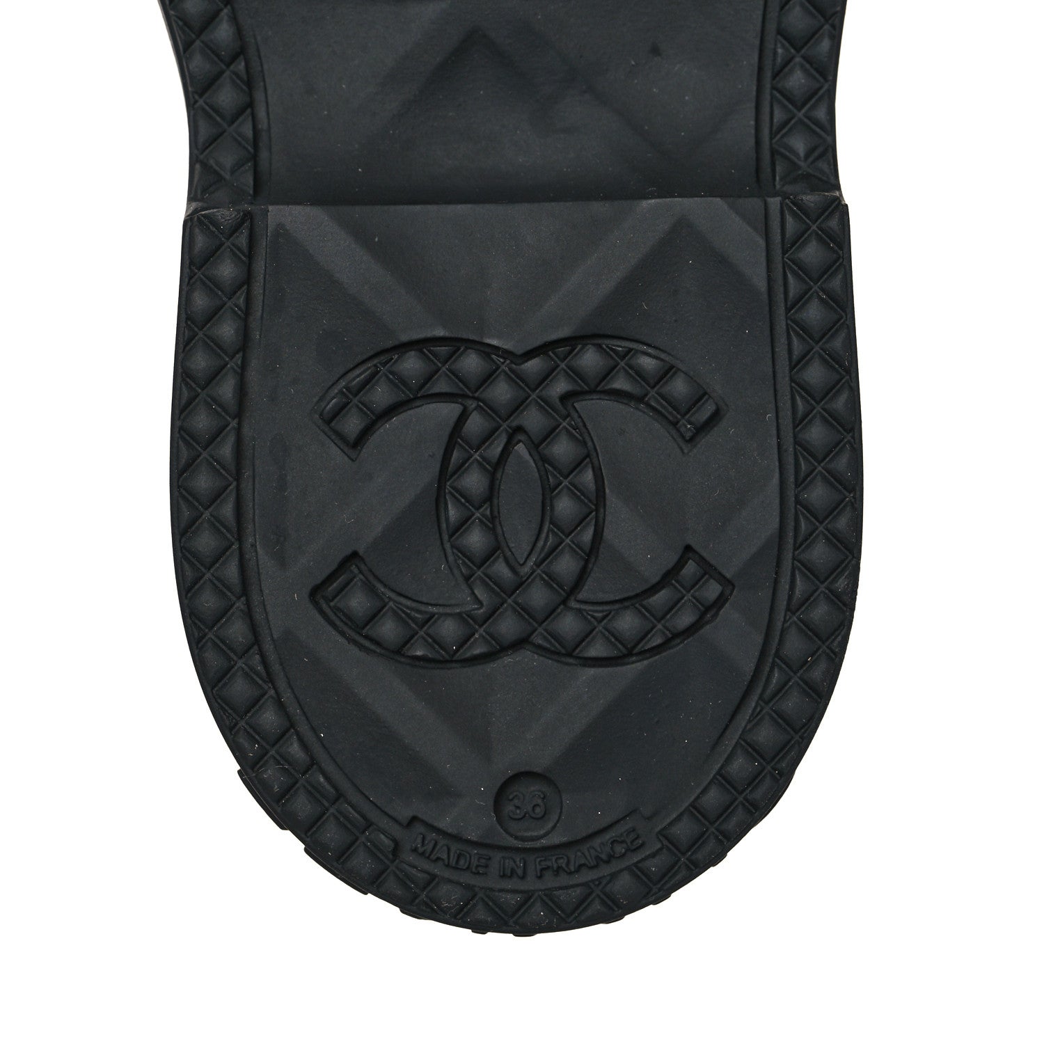 Chanel Caoutchouk CC High Boots 36 Black 7 of 9